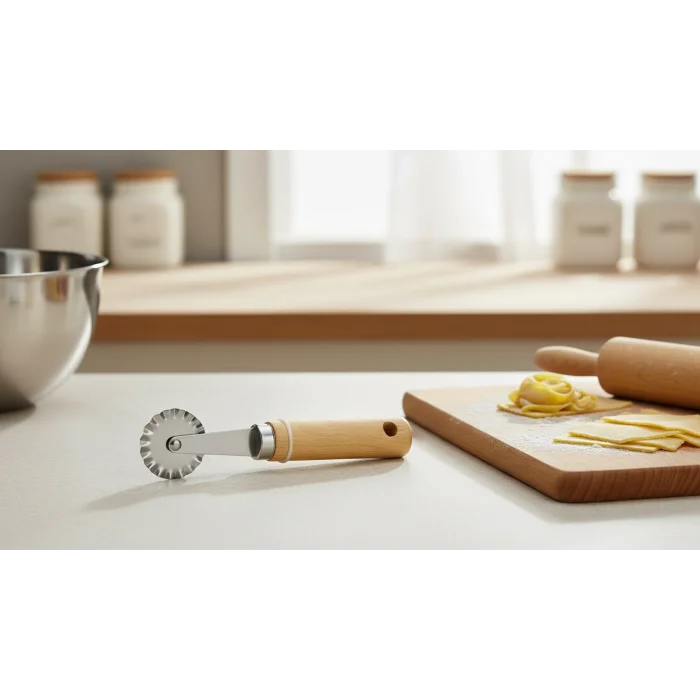 italyan tasarım Pizza Dilimleyici – Şık Ahşap Tasarım