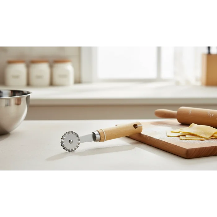 italyan tasarım Pizza Dilimleyici – Şık Ahşap Tasarım