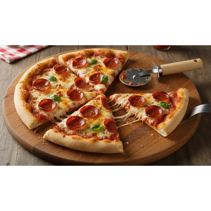 italyan tasarım ahşap Metal Pizza Dilimleyici