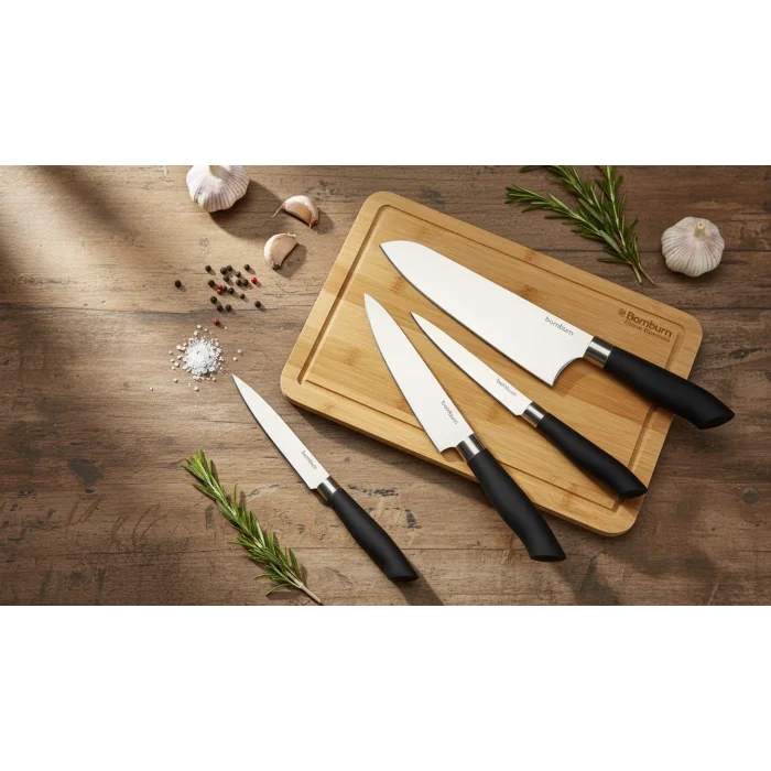 Mastercut Premium Şef Bıçak Seti – K3 (Küçük, Orta, Büyük)