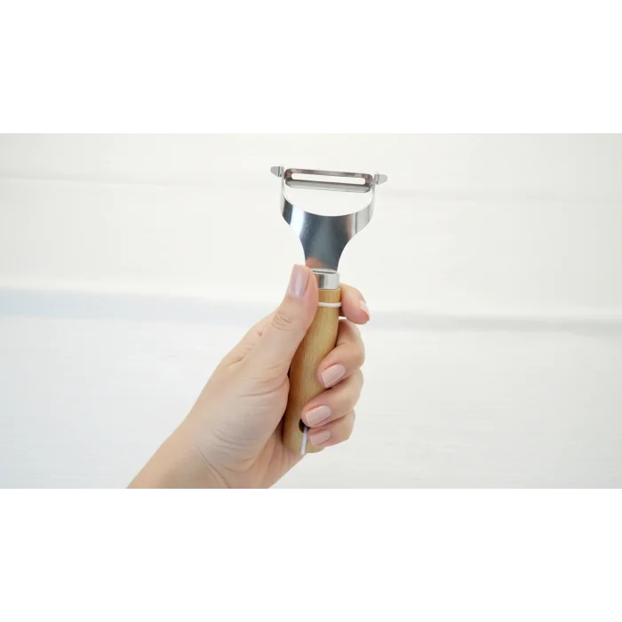 italyan tasarım ahşap Saplı Metal Meyve Sebze Soyacağı