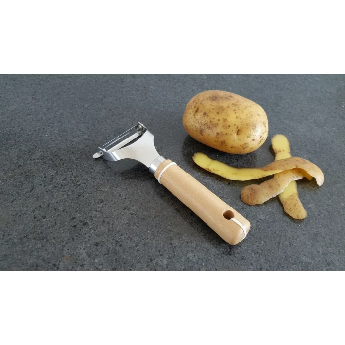 italyan tasarım ahşap Saplı Metal Meyve Sebze Soyacağı