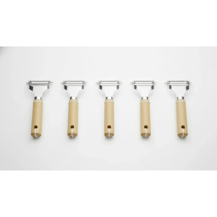 italyan tasarım ahşap Saplı Metal Meyve Sebze Soyacağı 5- adet otel resteurant cafe