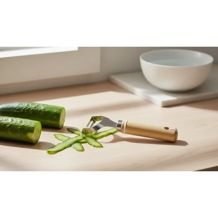 italyan tasarım ahşap Saplı Metal Meyve Sebze Soyacağı 5- adet otel resteurant cafe