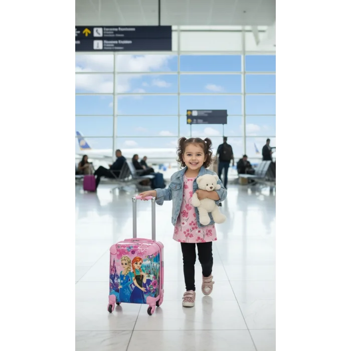 abs Kız Çocuk Valizi Pembe