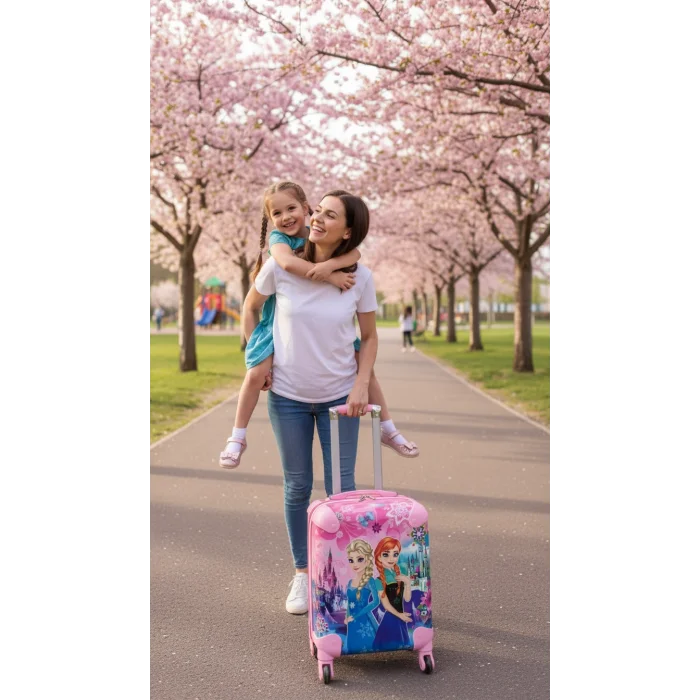abs Kız Çocuk Valizi Pembe