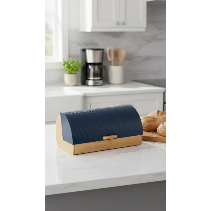 Zigzag Desenli Lüks Bambu Ekmek Kapsülü