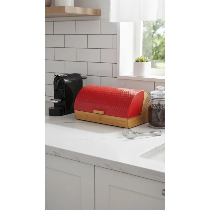 Lüks Bambu Zigzag Ekmek Sepeti