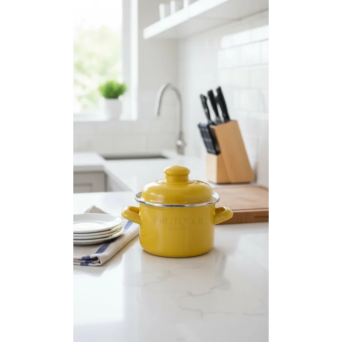 Prestige 12 cm Emaye Derin Tencere