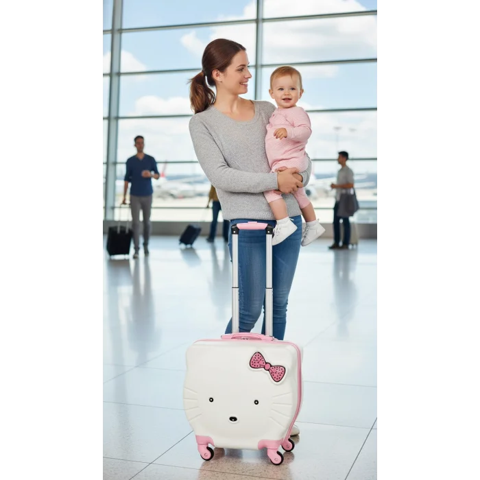 ABS Kitty Lüks Çocuk Kabin Valizi