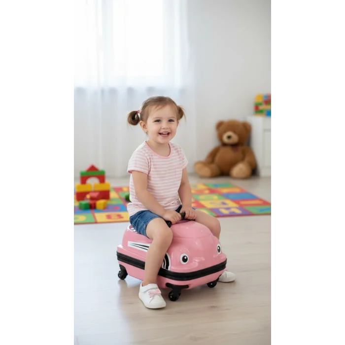 Abs Premium Çocuk Valizi – Açık Pembe Sürdürülebilir Şıklık