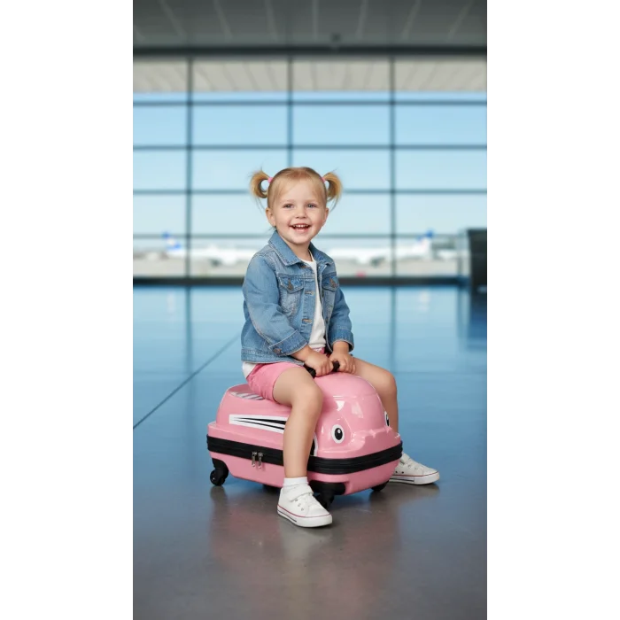 Abs Premium Çocuk Valizi – Açık Pembe Sürdürülebilir Şıklık