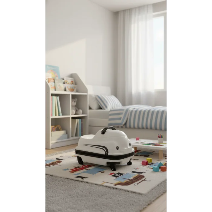 LuxeRoll 360° ABS Çocuk Valizi – İnovatif Dönüşüm & Dayanıklılık