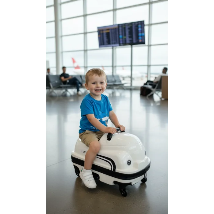 LuxeRoll 360° ABS Çocuk Valizi – İnovatif Dönüşüm & Dayanıklılık