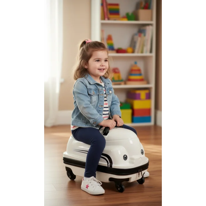 LuxeRoll 360° ABS Çocuk Valizi – İnovatif Dönüşüm & Dayanıklılık