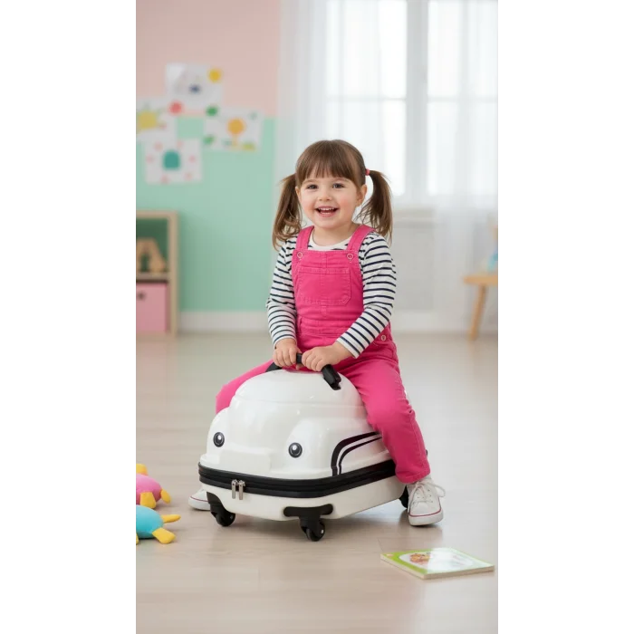 LuxeRoll 360° ABS Çocuk Valizi – İnovatif Dönüşüm & Dayanıklılık