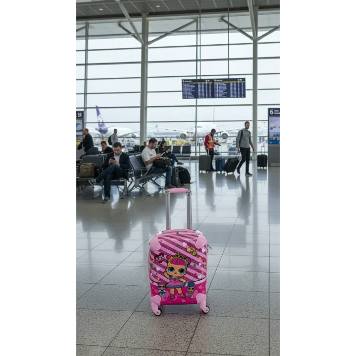 LuxePembe Kız Çocuk Valizi – Şıklık ve Dayanıklılık