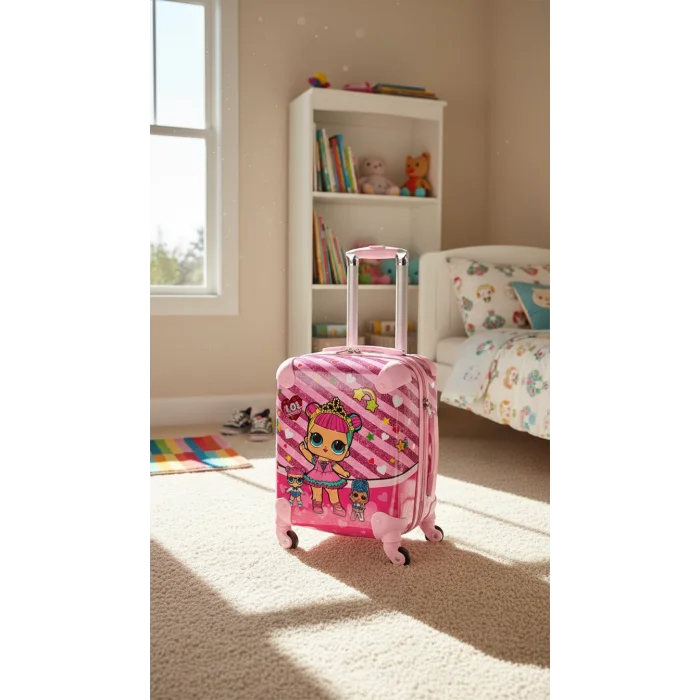 LuxePembe Kız Çocuk Valizi – Şıklık ve Dayanıklılık