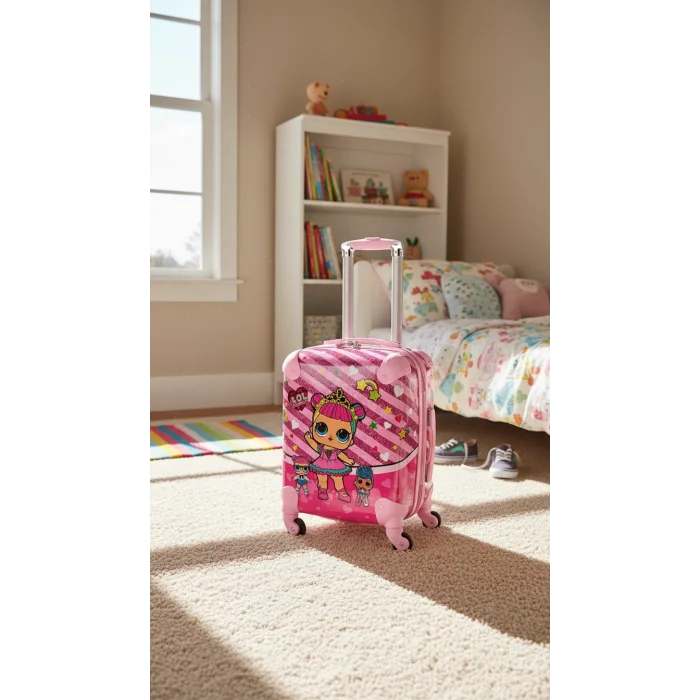 LuxePembe Kız Çocuk Valizi – Şıklık ve Dayanıklılık