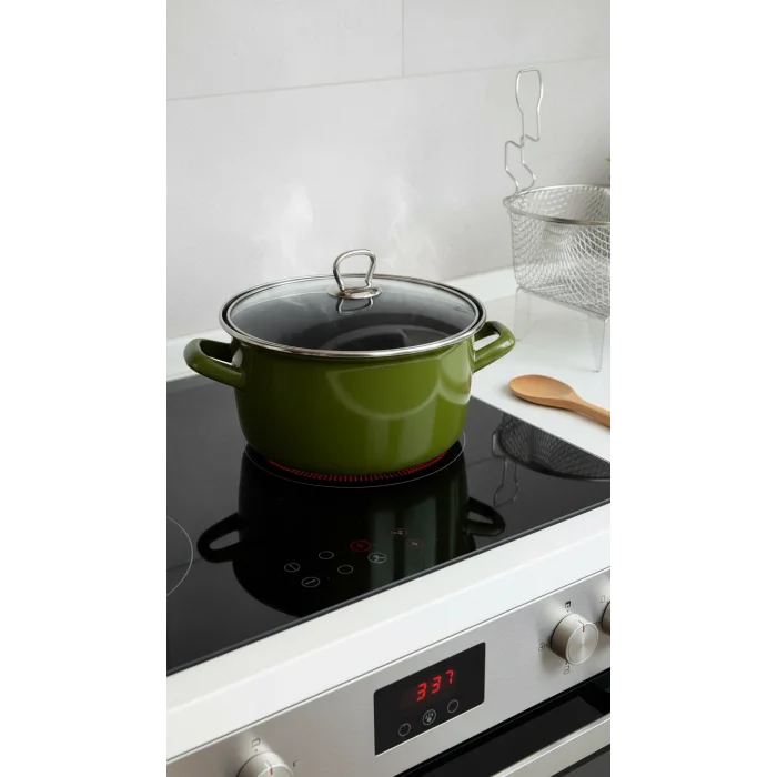 Milano Premium 22 cm Zeytin Yeşili Kızartma Tenceresi – 4,5 L