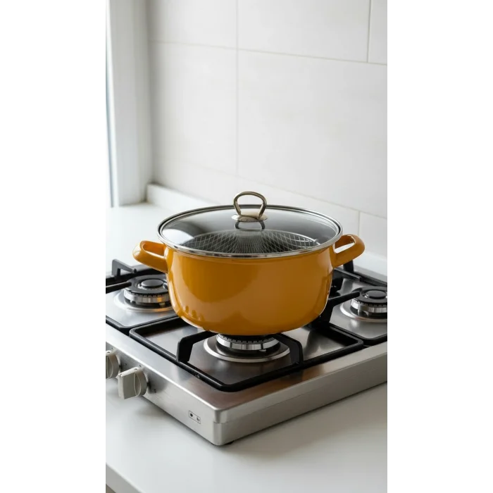 Kızartma Tenceresi Sarı 22 Cm 4,5 Lt