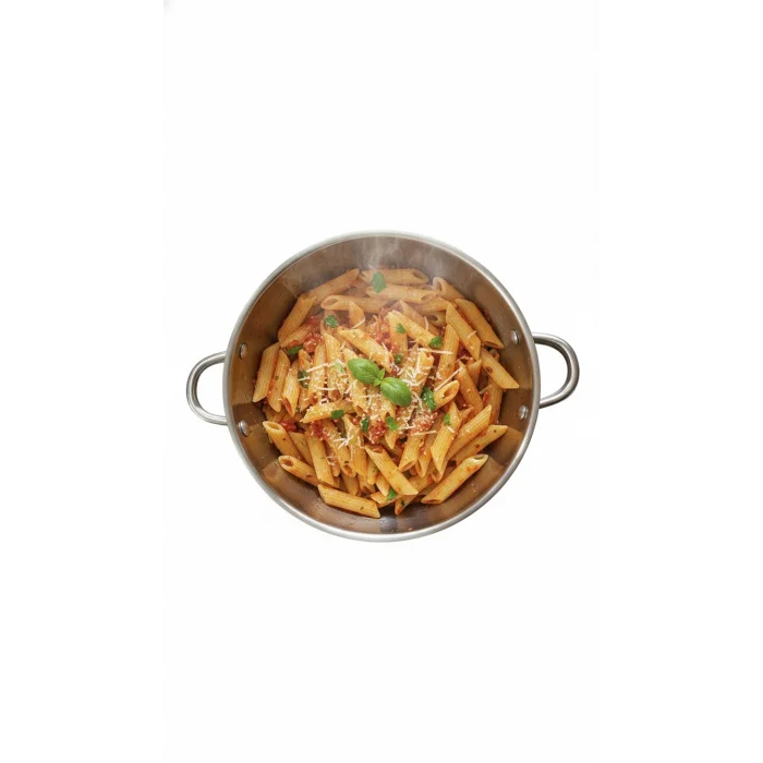 Lüx 25 cm Paslanmaz Çelik Ayaklı Makarna & Pirinç Süzgeci