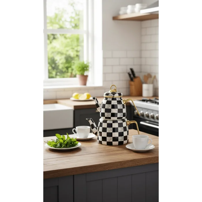 Elite Mermer Çaydanlık Seti – Özel Tasarım