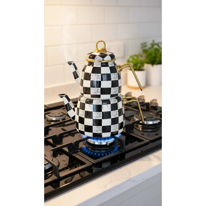 Prestij Kırık Mermer Çaydanlık Seti – Özel Tasarım Series