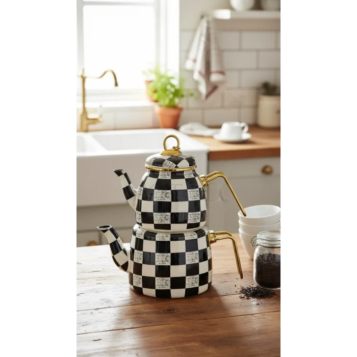 Prestij Kırık Mermer Çaydanlık Seti – Özel Tasarım Series