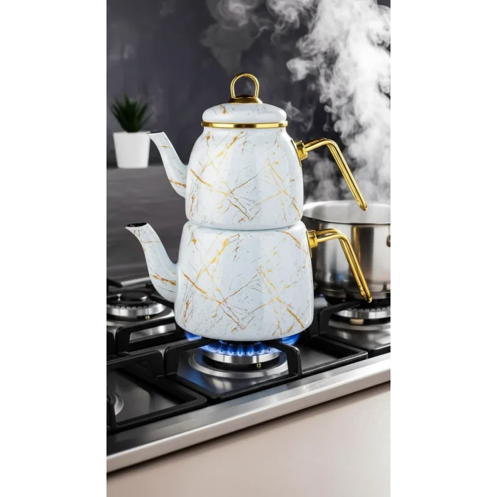 Elite Mermer Çaydanlık Seti – Özel Tasarım