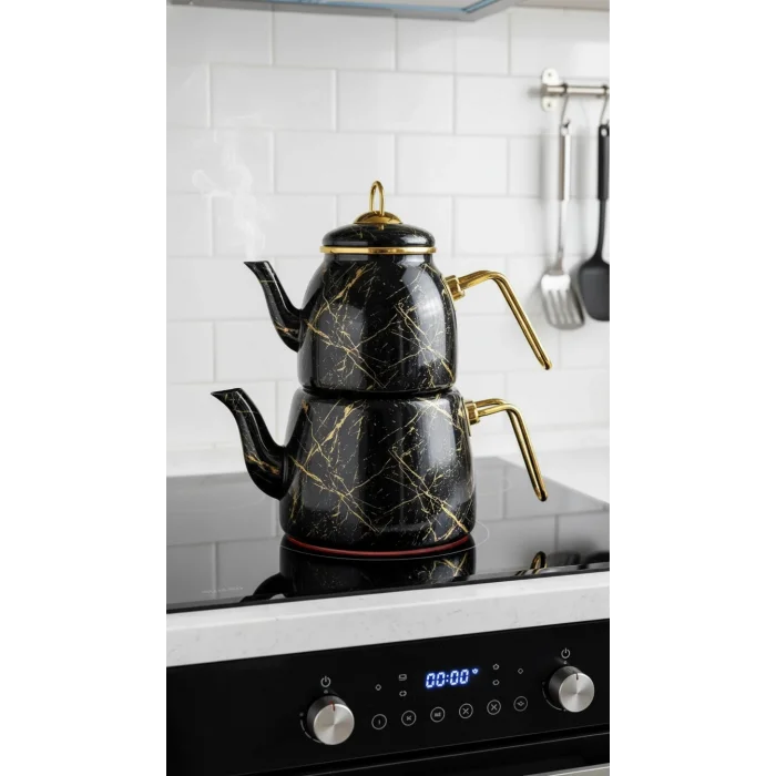 Kırık Mermer Çaydanlık Takımı / Özel Tasarım