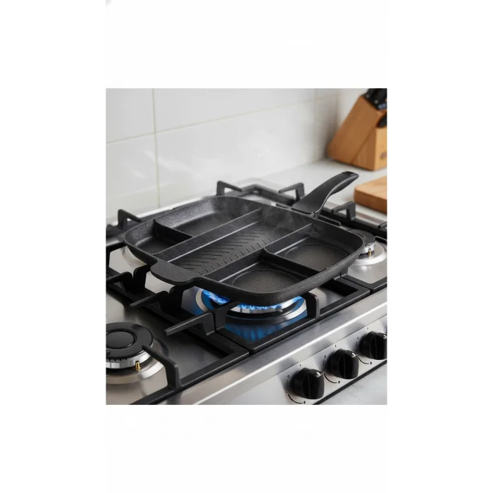 Granit Döküm 5 Gözlü kamp-piknik tavası