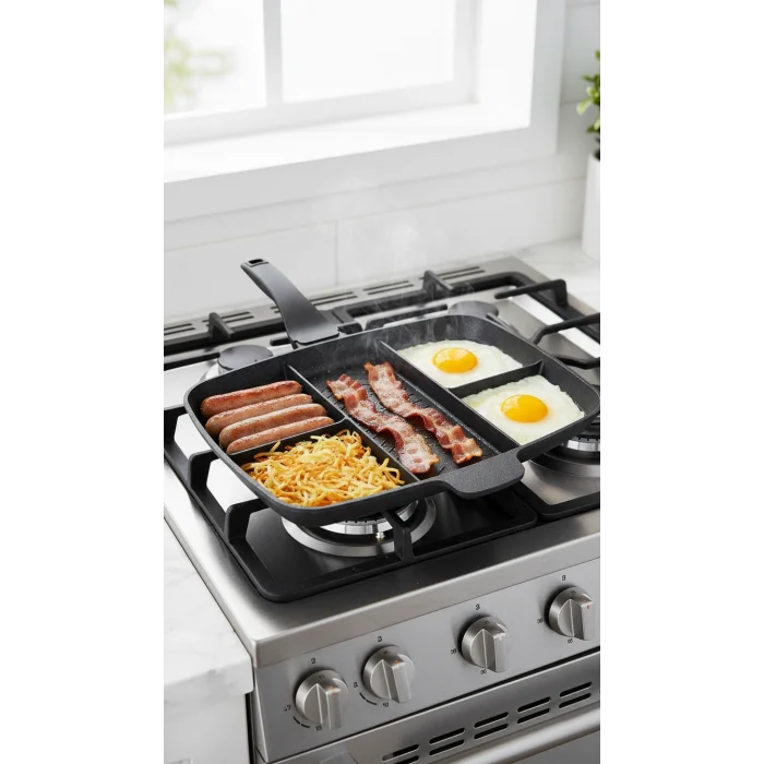 Granit Döküm 5 Gözlü kamp-piknik tavası