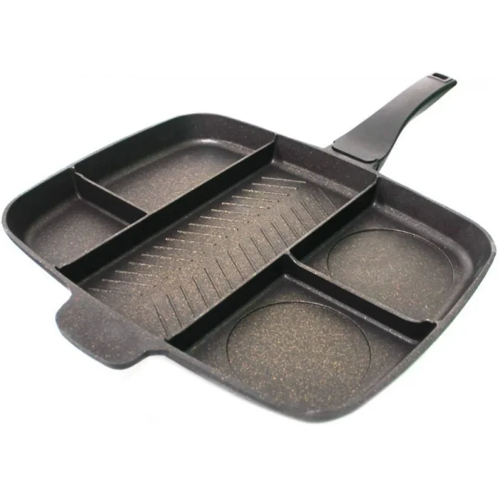 Granit Döküm 5 Gözlü kamp-piknik tavası