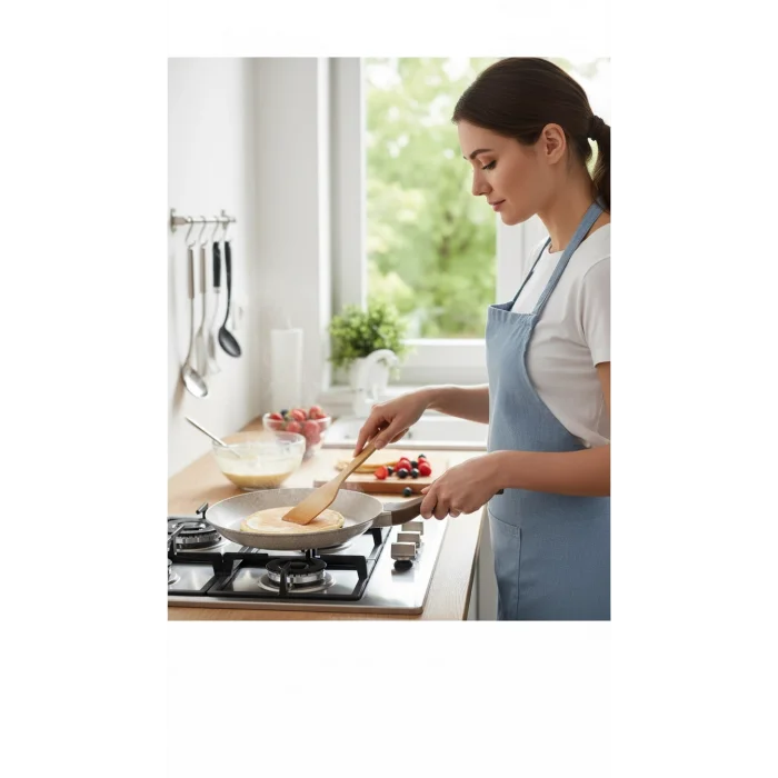 ThermoAD Granit Döküm Krep Tava 26 Cm Vizon