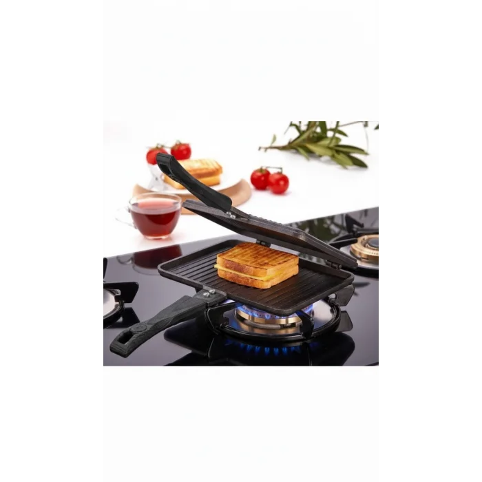 Tospik Maxi Granit Döküm Ocak Üstü Tost Makinesi