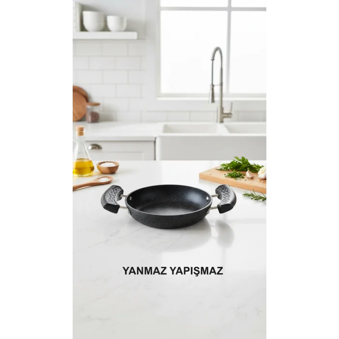 Nishev Premium Isı Yalıtımlı Silikon Tava ve Sahan Tutacağı Çift Set