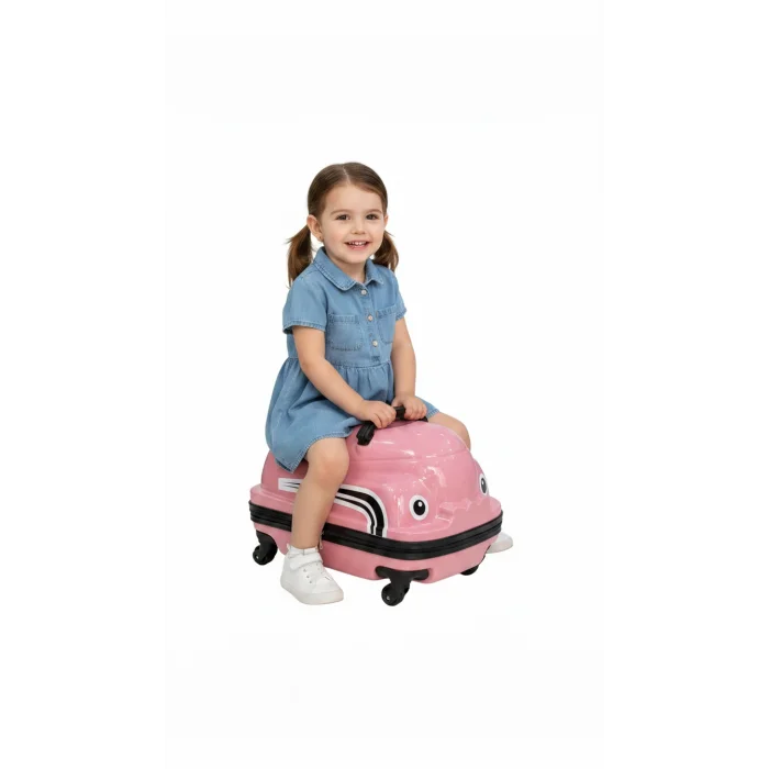 LuxeKids Renkli ABS Seyahat Valizi – Dayanıklı ve Sürdürülebilir Tasarım