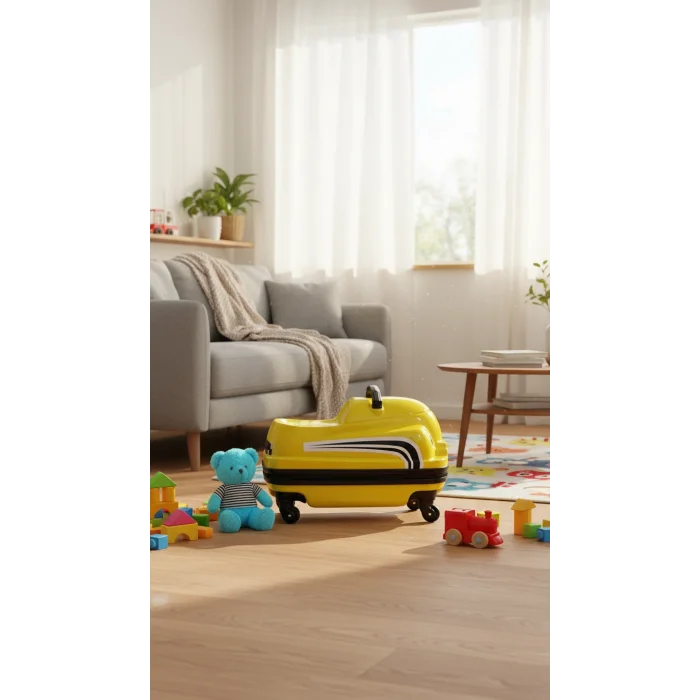 LuxeColor ABS Sürdürülebilir Çocuk Valizi – Renkli ve Dayanıklı