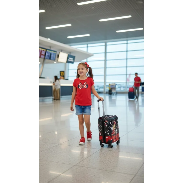 Luxe Kid Travel – ABS Kız Çocuk Valizi Siyah