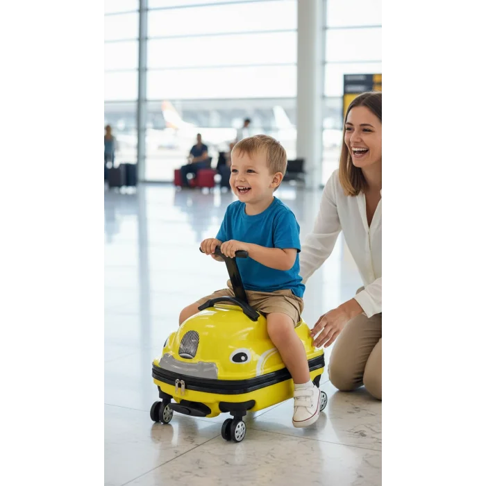 Lüks Renkli ABS Çocuk Valizi – Enerjiyi Yansıtan Şık Tasarım