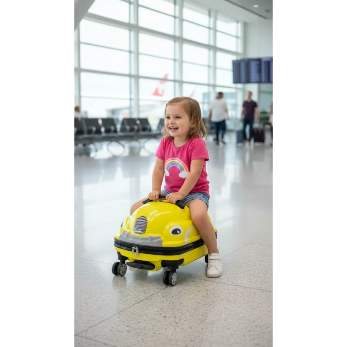 Lüks Renkli ABS Çocuk Valizi – Enerjiyi Yansıtan Şık Tasarım