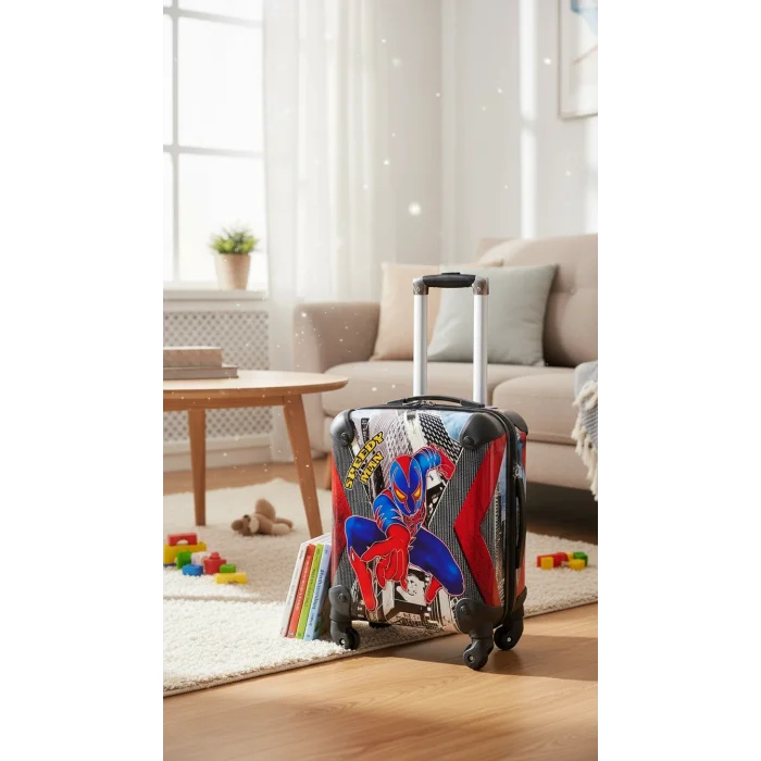 Premium ABS 360° Tekerlekli Çocuk Valizi – Siyah