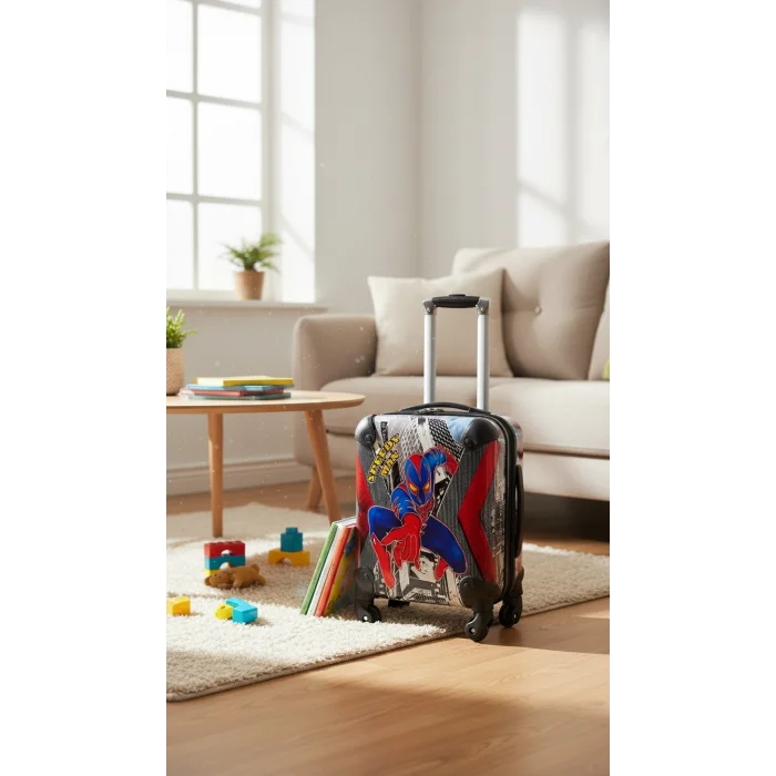 Premium ABS 360° Tekerlekli Çocuk Valizi – Siyah