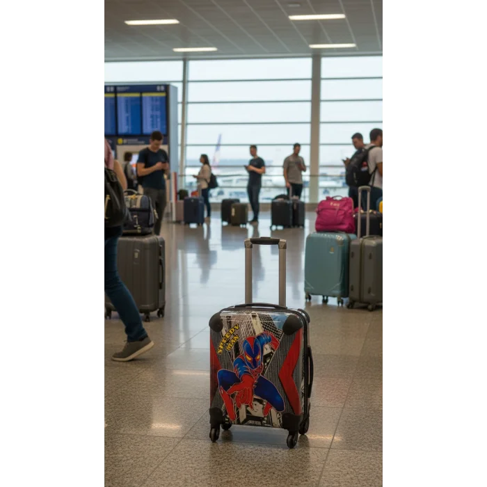 Premium ABS 360° Tekerlekli Çocuk Valizi – Siyah