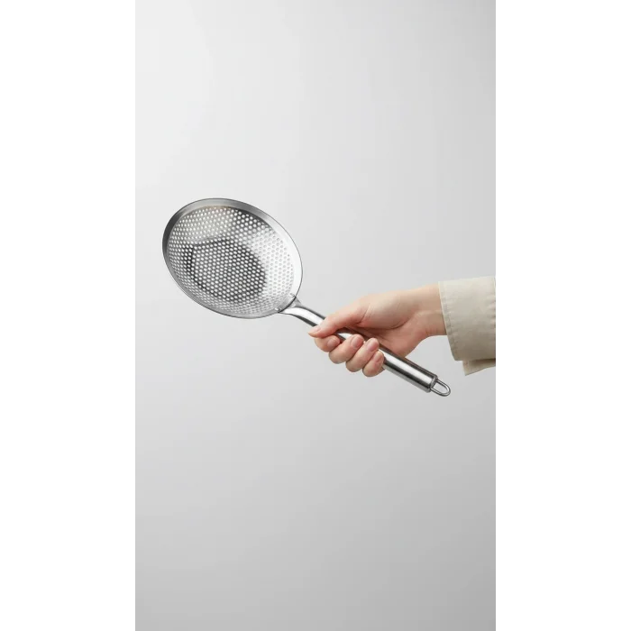Premium Kalite Paslanmaz Çelik Kevgir - Çok Amaçlı Mutfak Süzgeci 14cm 32 cm