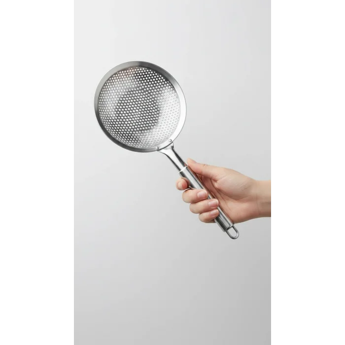 Premium Kalite Paslanmaz Çelik Kevgir - Çok Amaçlı Mutfak Süzgeci 14cm 32 cm