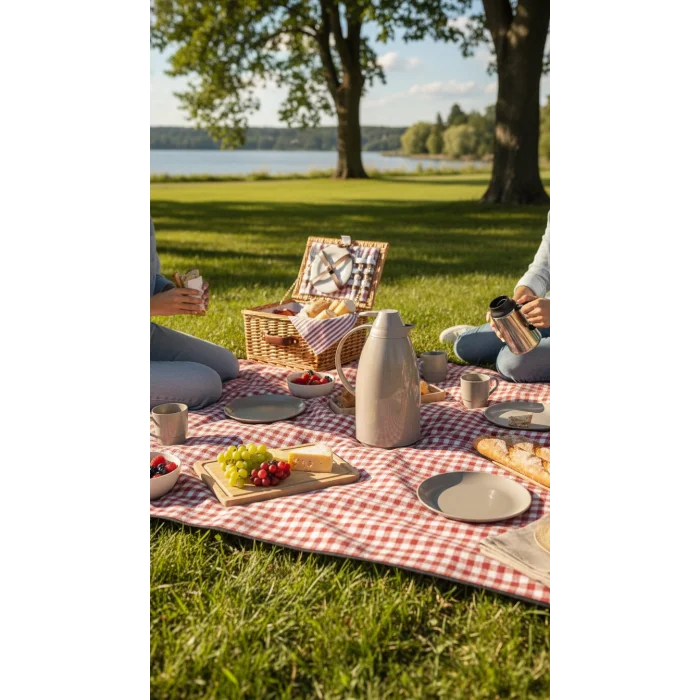 Cam İç Hazneli Vakumlu Termos 1.0 Litre - Sıcak ve Soğuk Tutucu krem