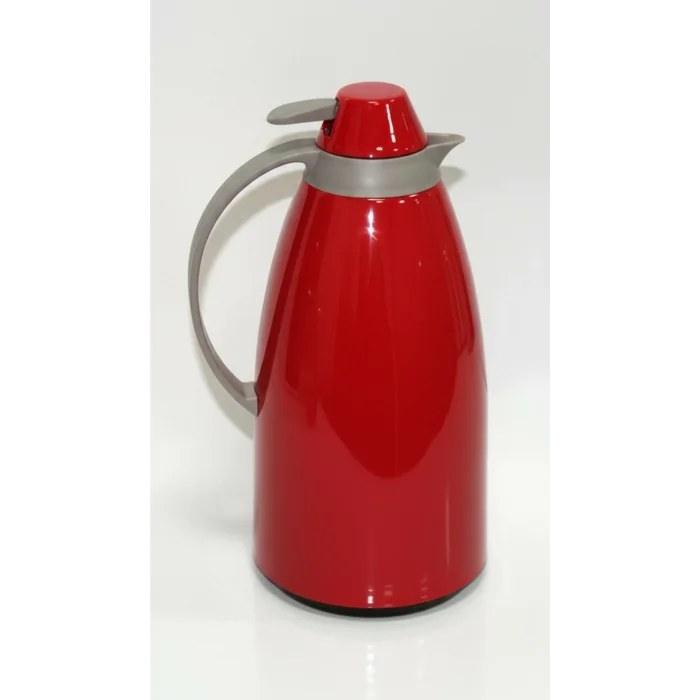 Cam İç Hazneli Vakumlu Termos 1.0 Litre - Sıcak ve Soğuk Tutucu kırmızı