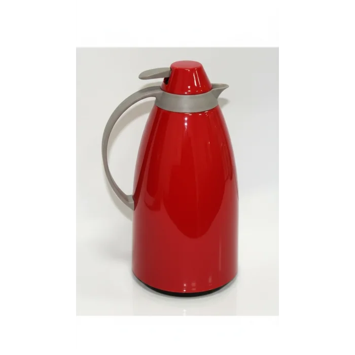 Cam İç Hazneli Vakumlu Termos 1.0 Litre - Sıcak ve Soğuk Tutucu kırmızı